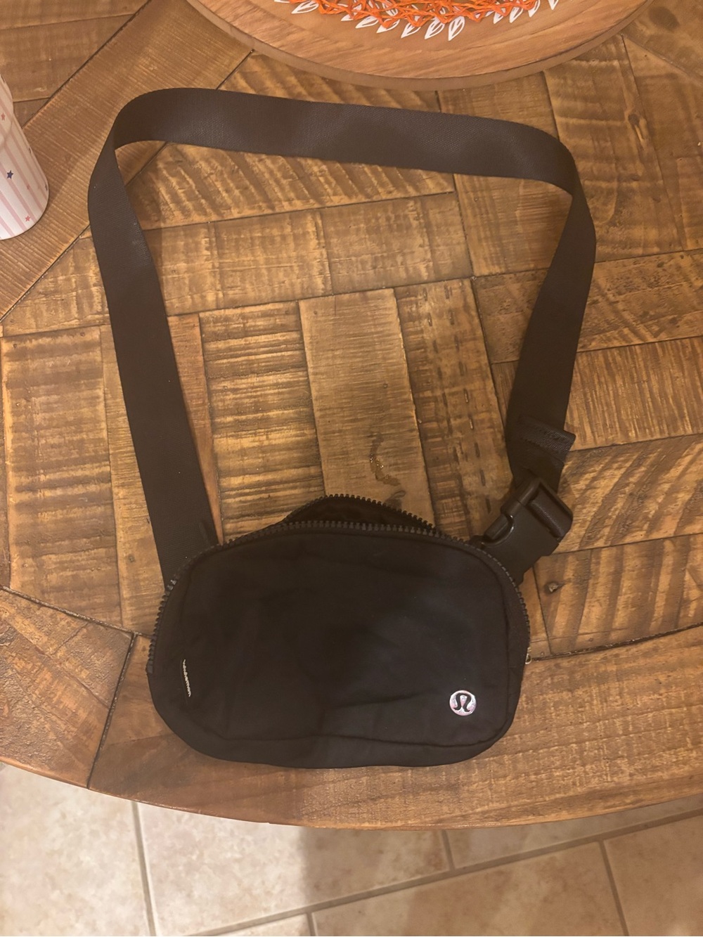 lululemon athletica Black Mini Belt Bag
